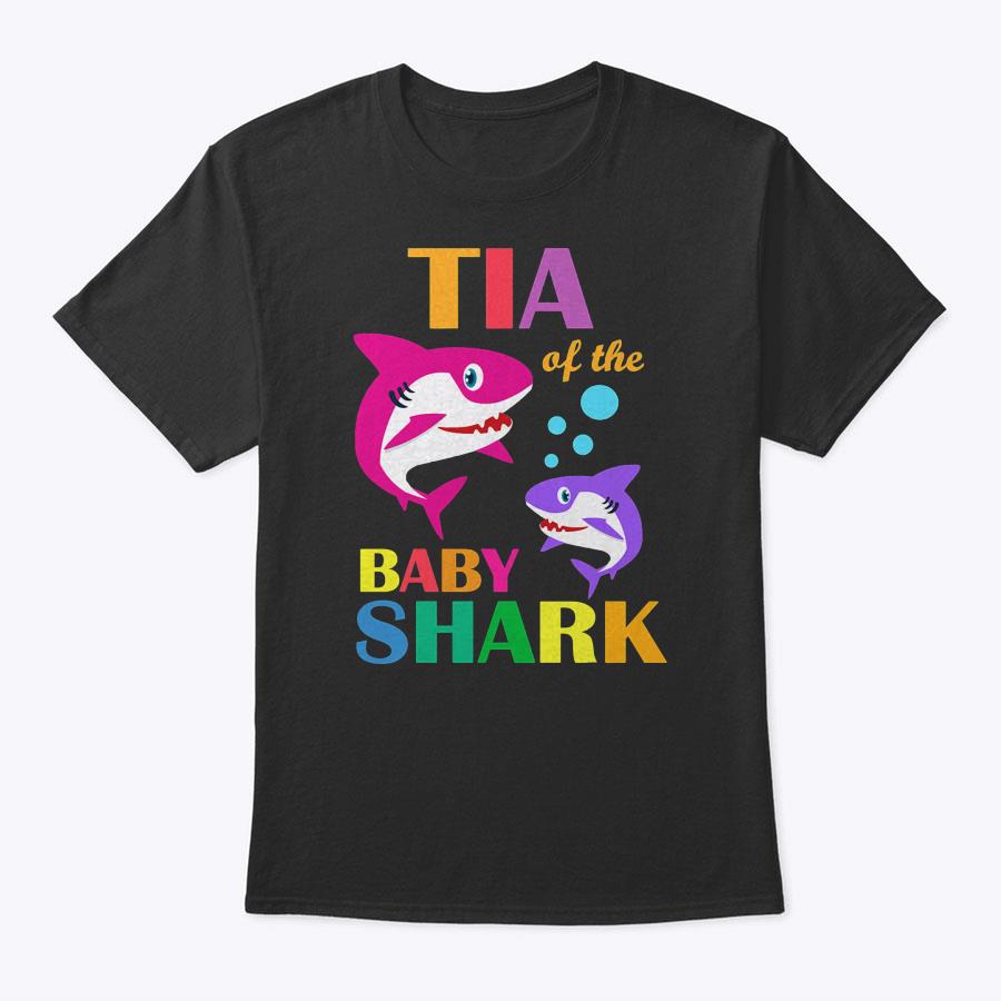 Tia Of The Baby Birthday Shark Tia Shark Mother's Day T-Shirt Tia Of The Baby Birthday Shark Tia Shark Mother's Day T-Shirt