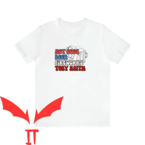 Toby Keith T-Shirt Hot Dogs Beer Fireworks Fourth Of July