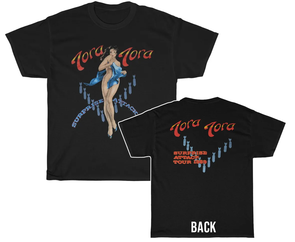 Tora Tora 1989 Surprise Attack Tour Shirt Tora Tora 1989 Surprise Attack Tour Shirt