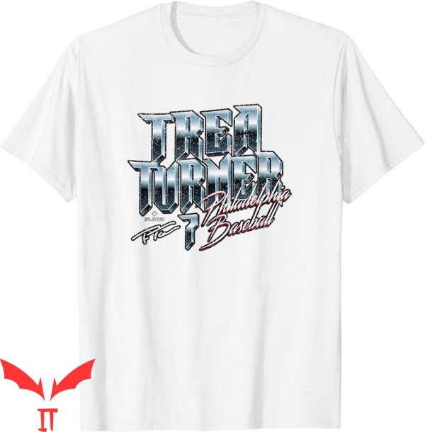 Trea Turner T-Shirt Philadelphia Baseball Heavy Metal MLBPA