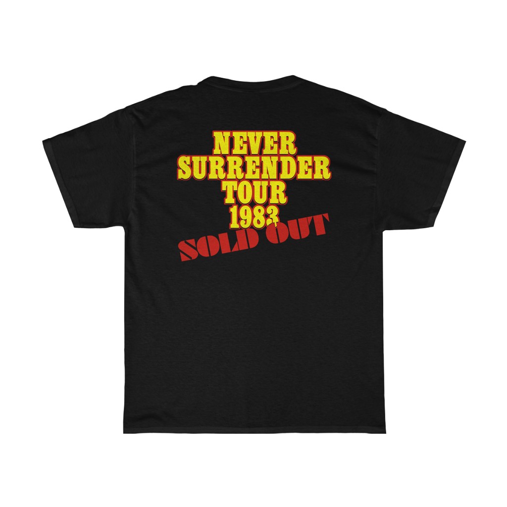 Triumph 1983 Never Surrender Tour Shirt With Tank Triumph 1983 Never Surrender Tour Shirt With Tank