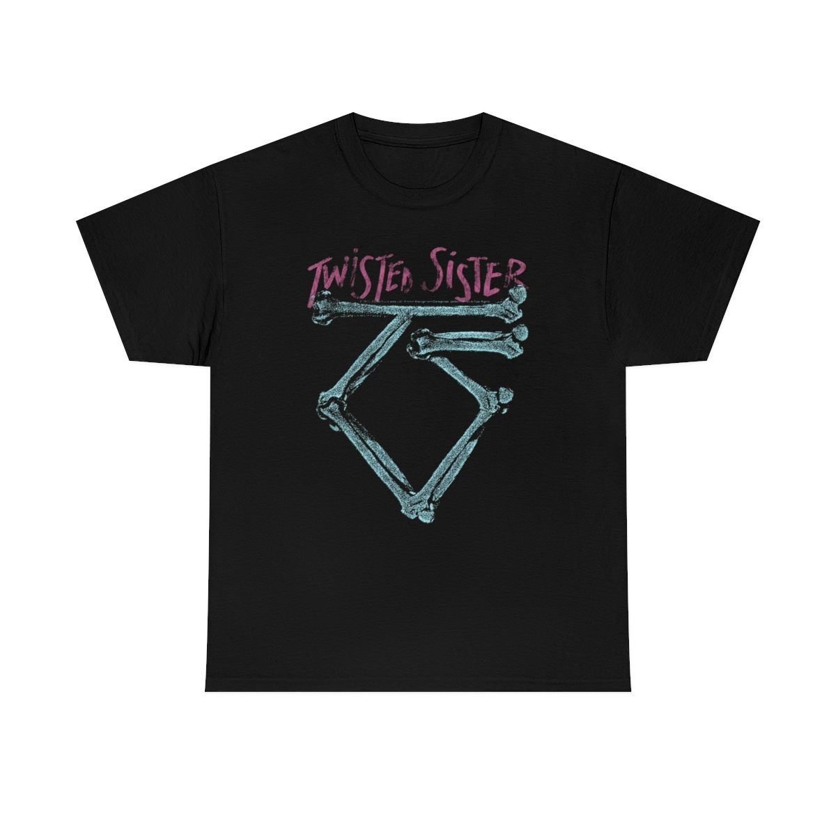 Twisted Sister Distressed Styled Bone Logo Shirt Twisted Sister Distressed Styled Bone Logo Shirt