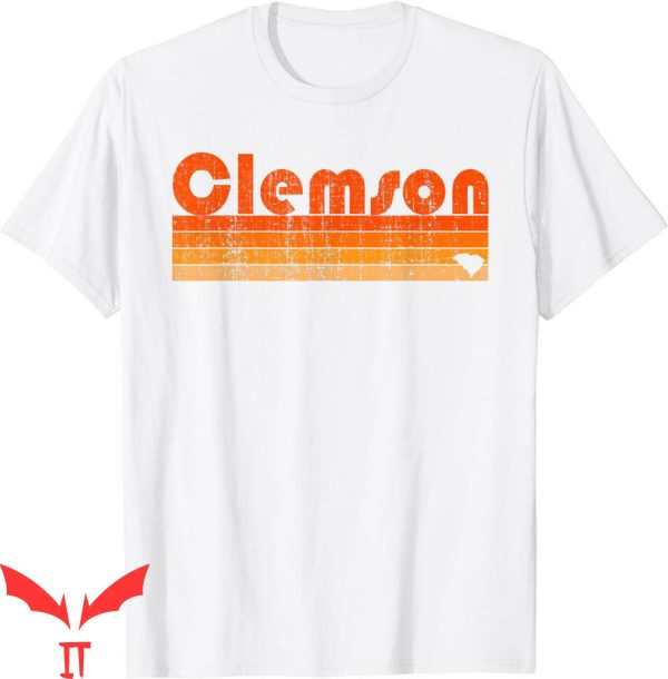 Vintage Clemson T-Shirt Retro 80s Style Sc Football