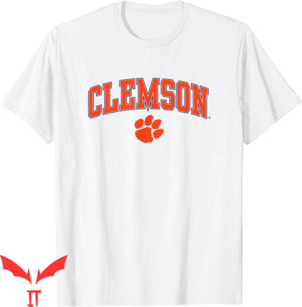 Vintage Clemson T-Shirt Tigers Arch Over Football Tee