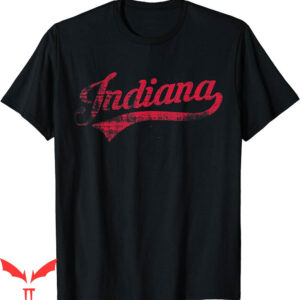 Vintage Indiana University T-Shirt Hoosier State Distressed