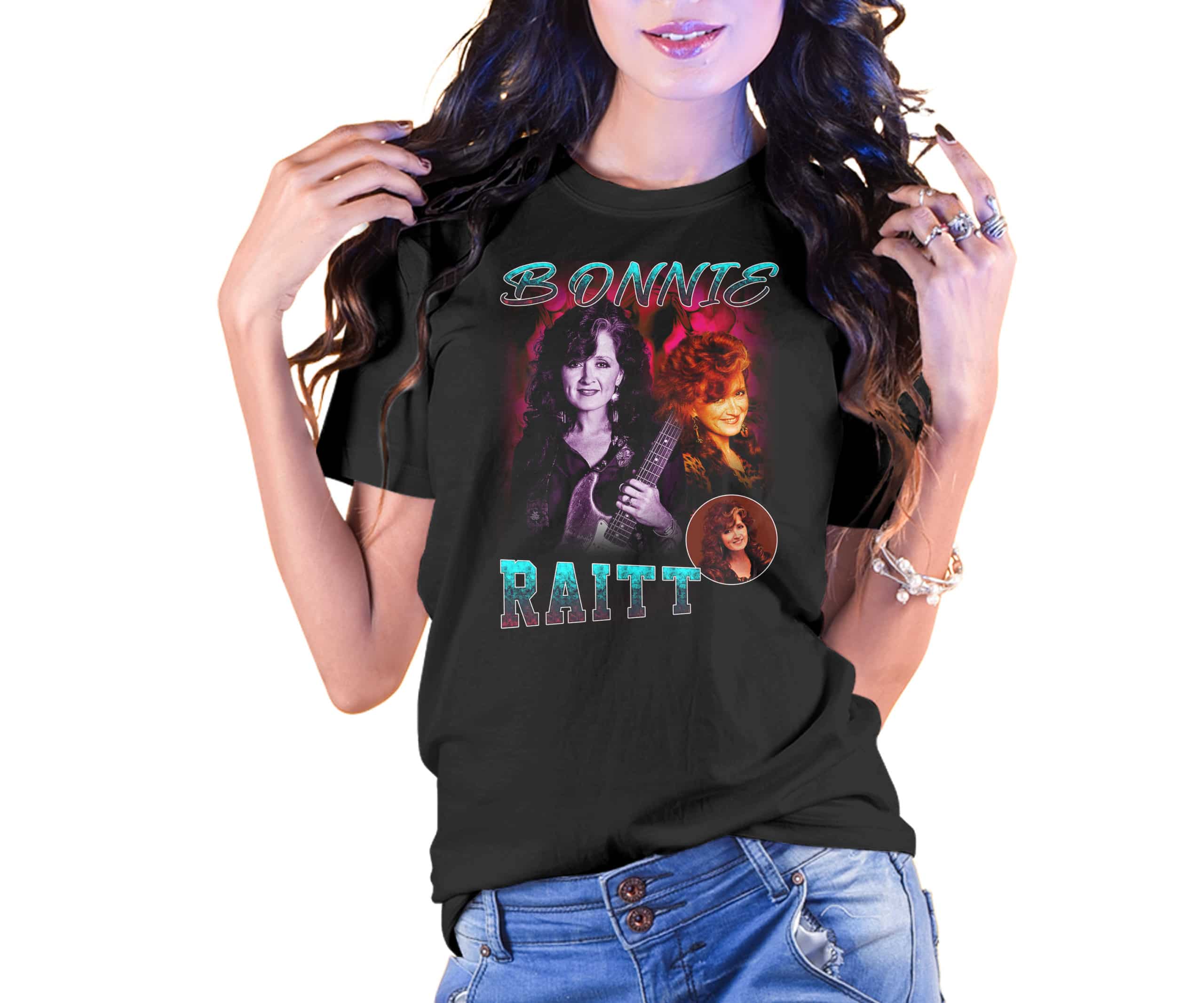 Vintage Style Bonnie Raitt T-Shirt Vintage Style Bonnie Raitt T-Shirt