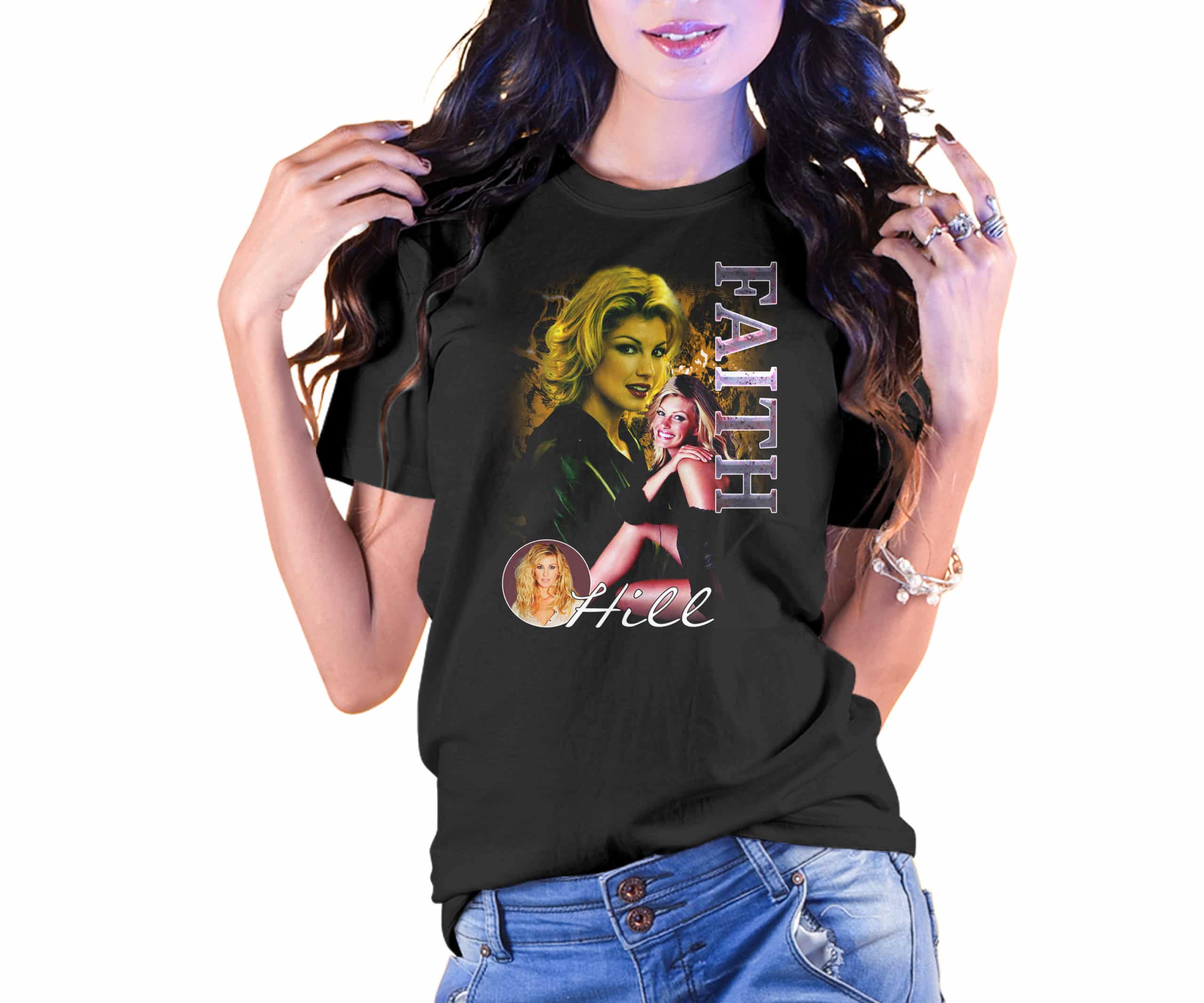 Vintage Style Faith Hill T-Shirt Vintage Style Faith Hill T-Shirt