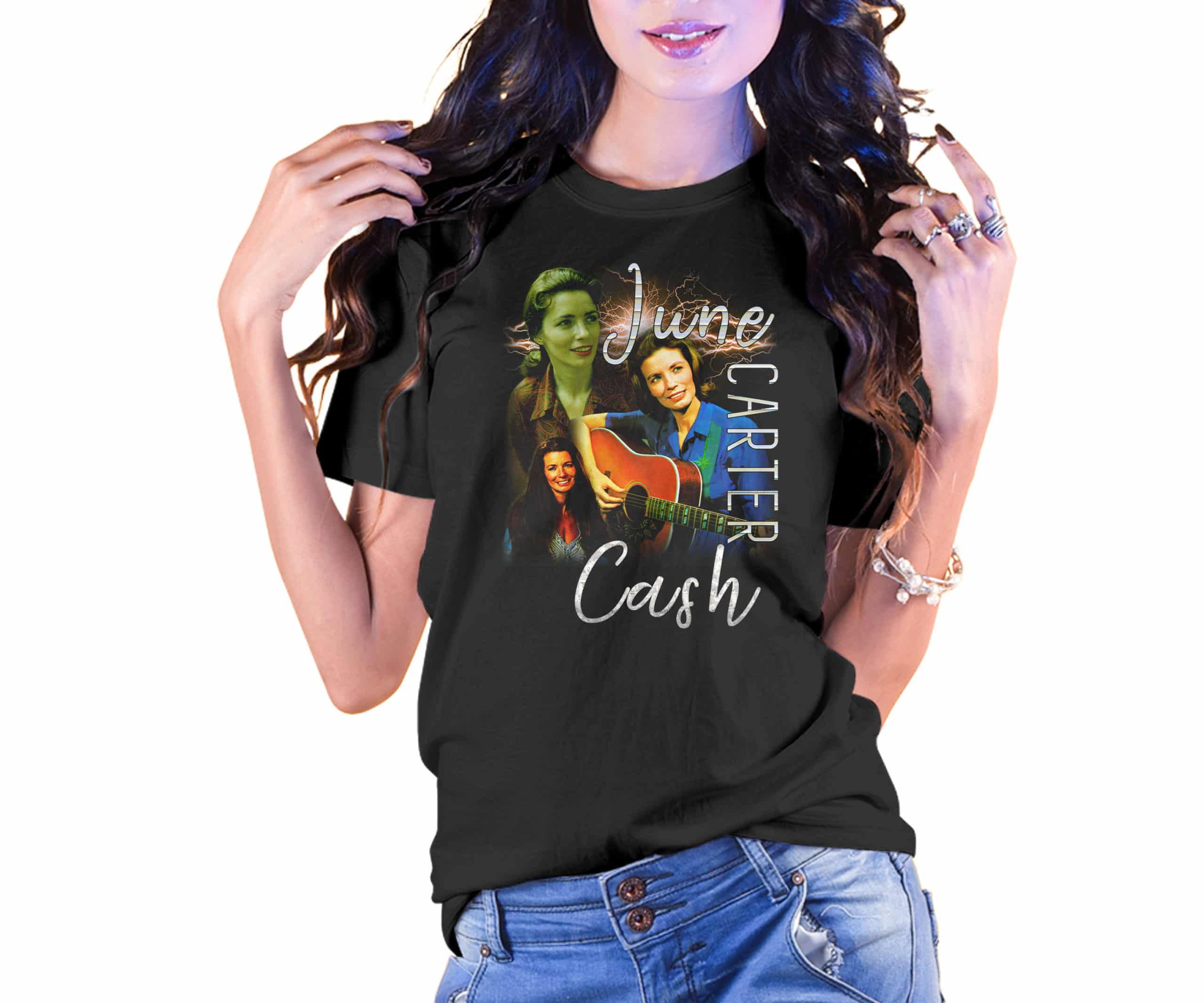 Vintage Style June Carter Cash T-Shirt Vintage Style June Carter Cash T-Shirt