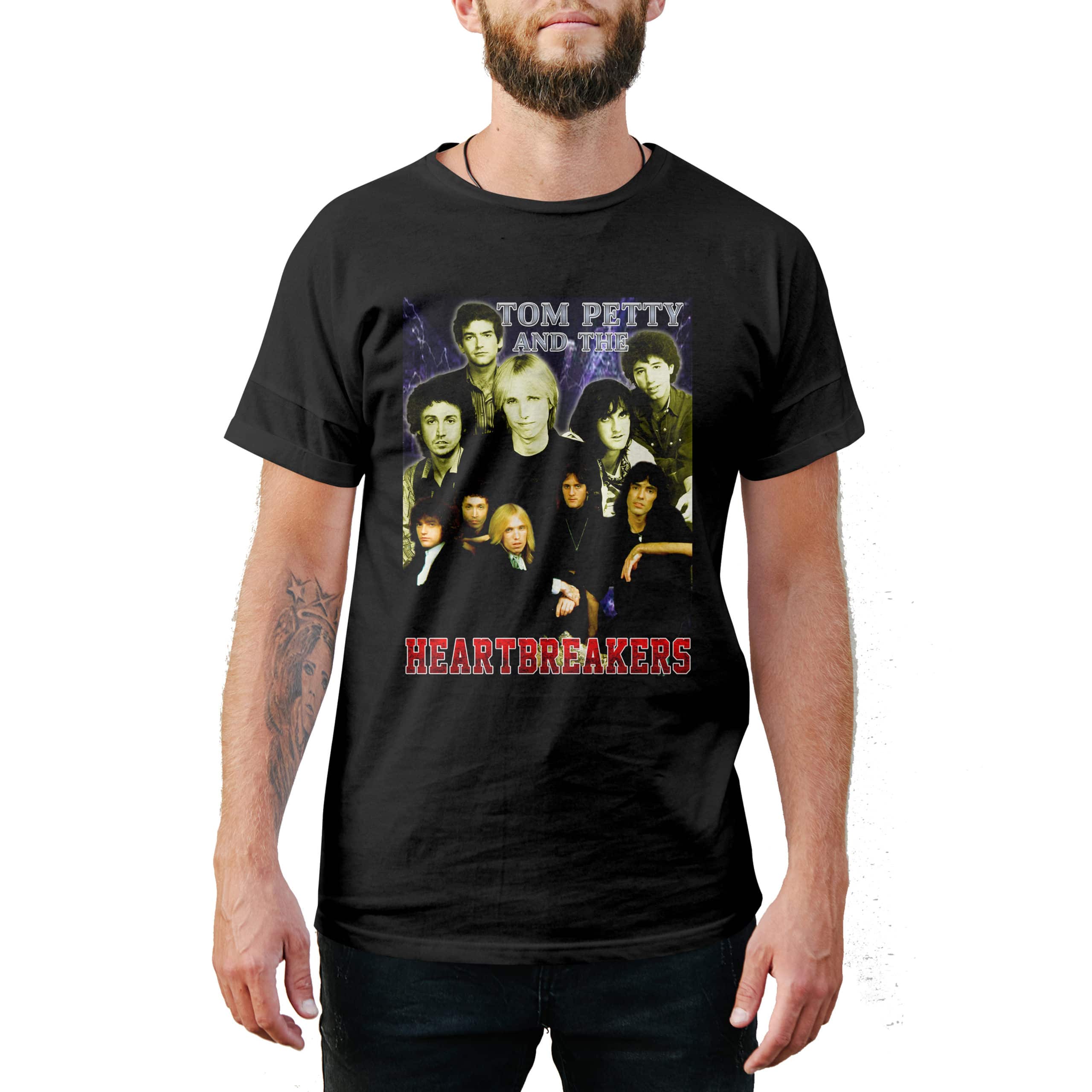 Vintage Style Tom Petty and the Heartbreakers T-Shirt Vintage Style Tom Petty and the Heartbreakers T-Shirt