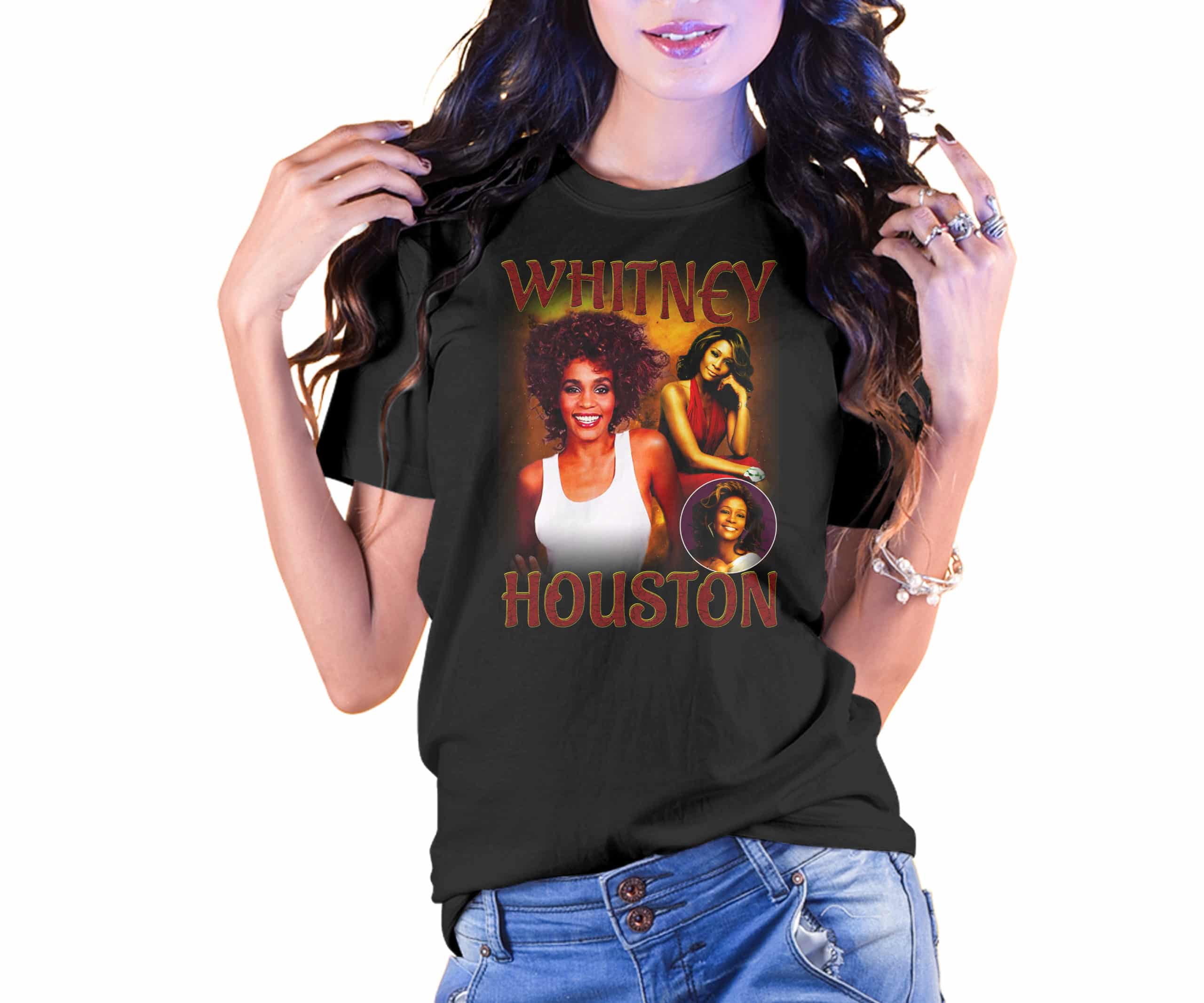 Vintage Style Whitney Houston T-Shirt Vintage Style Whitney Houston T-Shirt