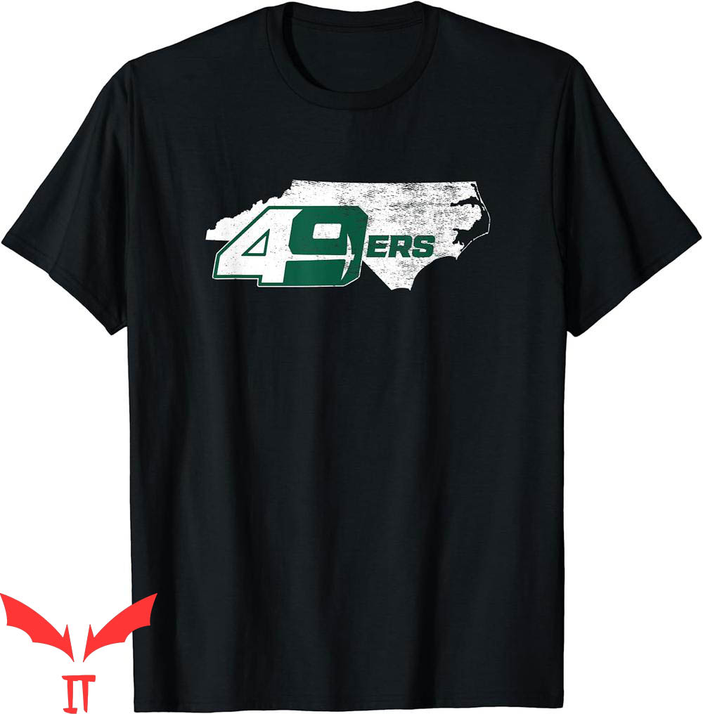Vintage UNC T-Shirt Charlotte 49ers State Shape Sports Tee Vintage UNC T-Shirt Charlotte 49ers State Shape Sports Tee