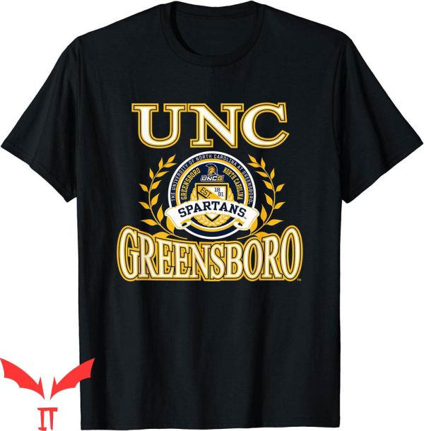 Vintage UNC T-Shirt Greensboro Spartans Laurels Sports Tee
