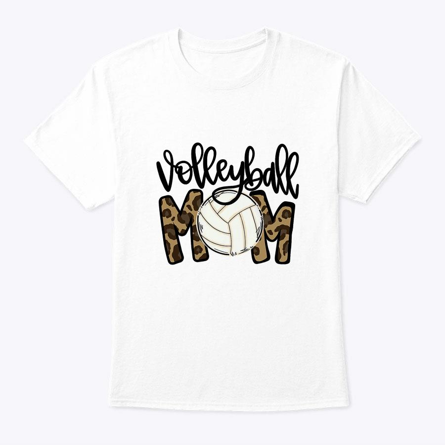 Volleyball Mom Leopard Funny Ball Mom Mother's Day T-Shirt Volleyball Mom Leopard Funny Ball Mom Mother's Day T-Shirt