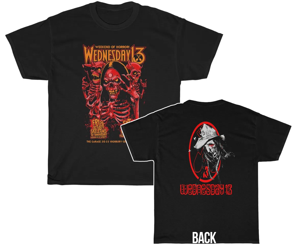 Wednesday 13 Custom Weekend of Horror London Shirt Wednesday 13 Custom Weekend of Horror London Shirt