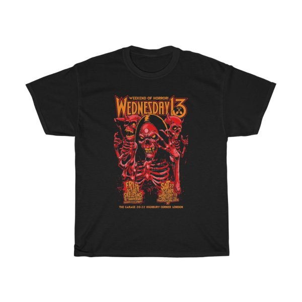 Wednesday 13 Custom Weekend of Horror London Shirt