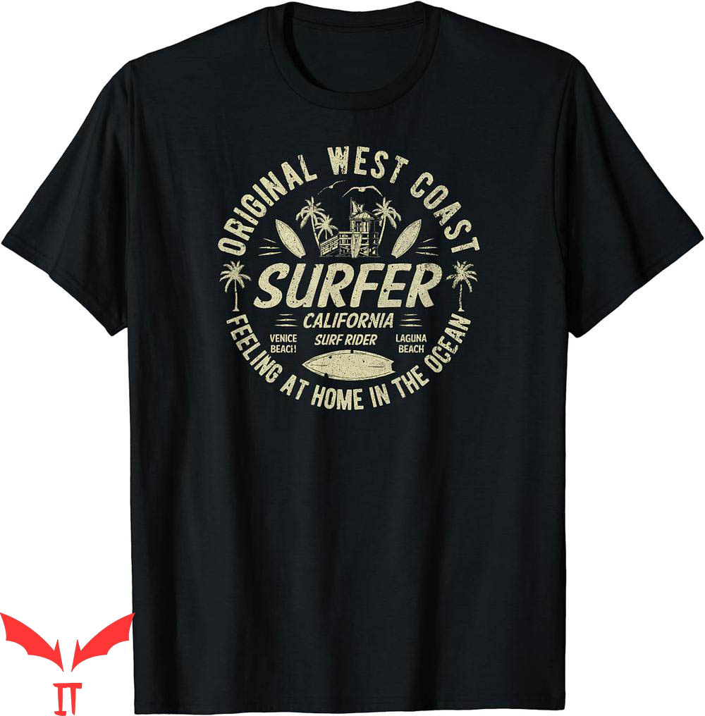 West Coast T-Shirt Retro Original Surfer California Rider West Coast T-Shirt Retro Original Surfer California Rider