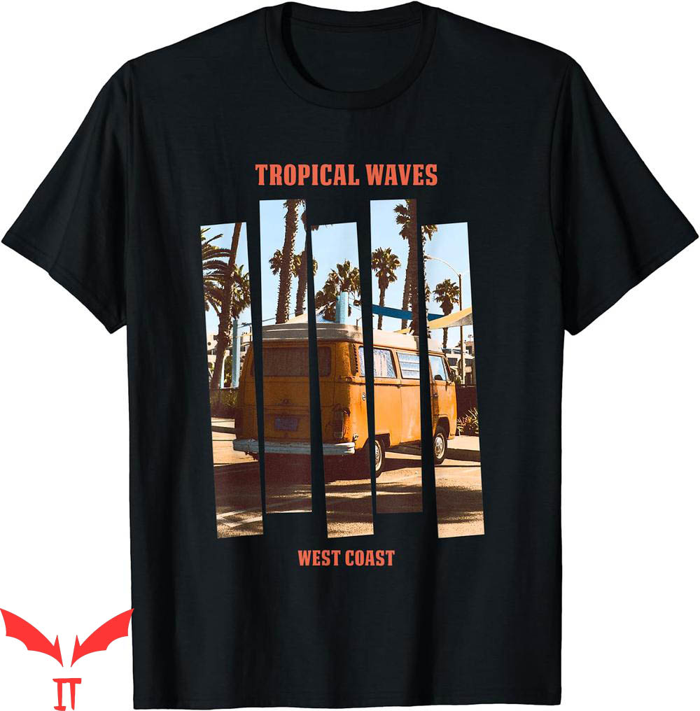 West Coast T-Shirt Tropical Waves Summer Adventure West Coast T-Shirt Tropical Waves Summer Adventure