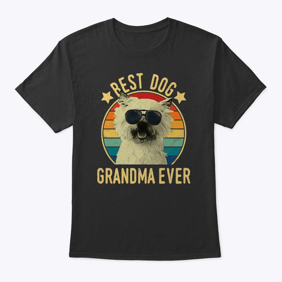 Womens Best Dog Grandma Ever Cairn Terrier Mother's Day T-Shirt Womens Best Dog Grandma Ever Cairn Terrier Mother's Day T-Shirt