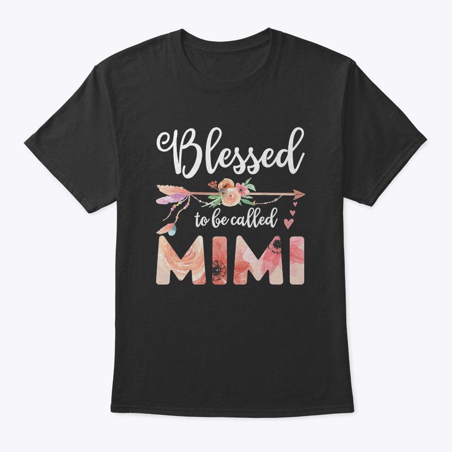 Womens Blessed Mimi Floral Grandma Decoration T-Shirt Womens Blessed Mimi Floral Grandma Decoration T-Shirt