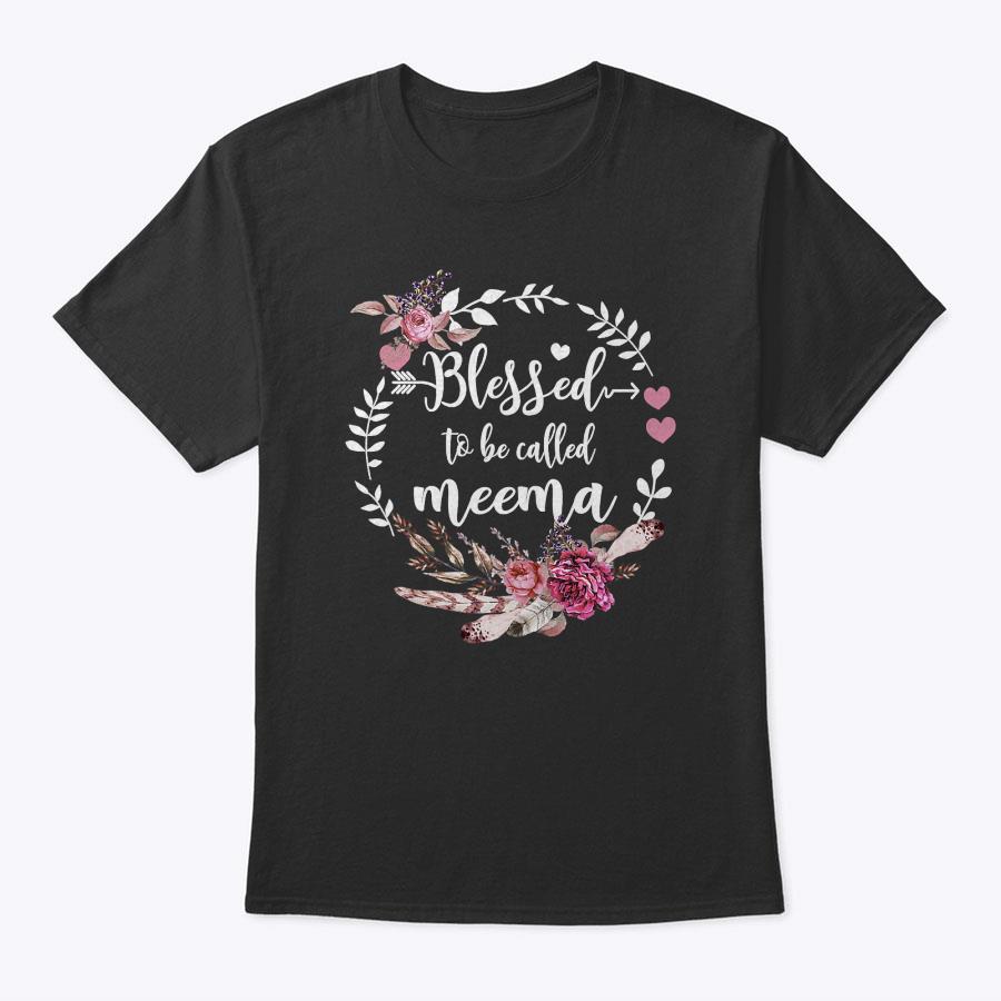 Womens Blessed To Be Called Meema Shirt Thankful Blessed Meema T-Shirt Womens Blessed To Be Called Meema Shirt Thankful Blessed Meema T-Shirt