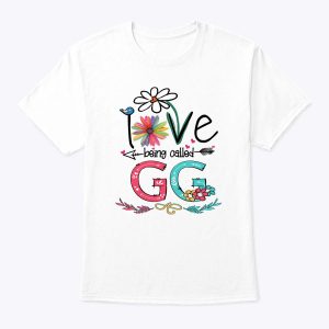 Womens I Love Being Called Gg Sunflower Mother’s Day T-Shirt