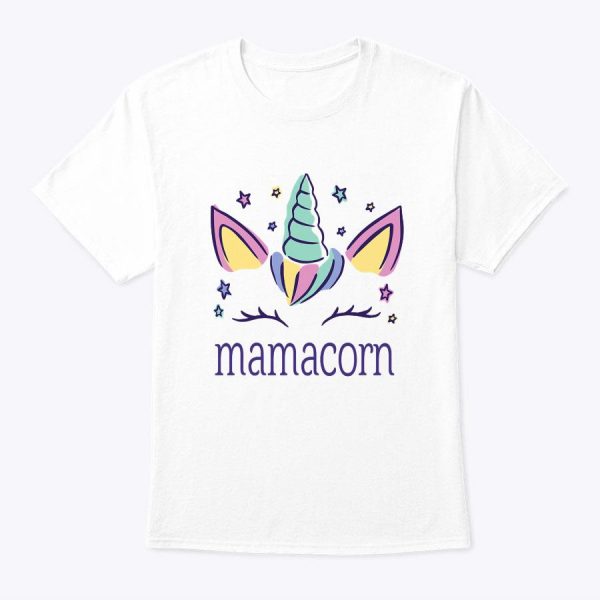 Women’s Mamacorn Unicorn Birthday Cute Mother’s Day T-Shirt