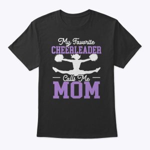 Womens My Favorite Cheerleader Calls Me Mom Cheerleading Cheering T-Shirt
