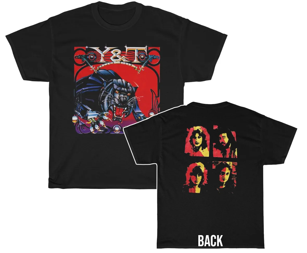 Y&T Black Tiger Band Shirt Y&T Black Tiger Band Shirt