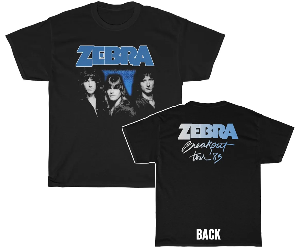 Zebra 1983 Breakout Tour Shirt Zebra 1983 Breakout Tour Shirt