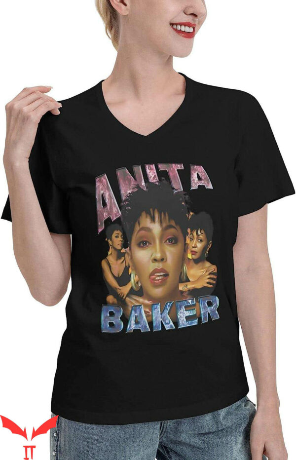 Anita Baker T-Shirt DOTZRLT Summer Pullover