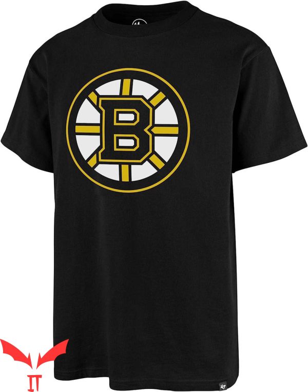 47 Brand T-Shirt Boston Bruins Frozen Rope Black Ice Hockey