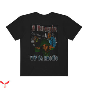 A Boogie T-Shirt With A Hoodie Rap Bootleg Vintage Retro Tee