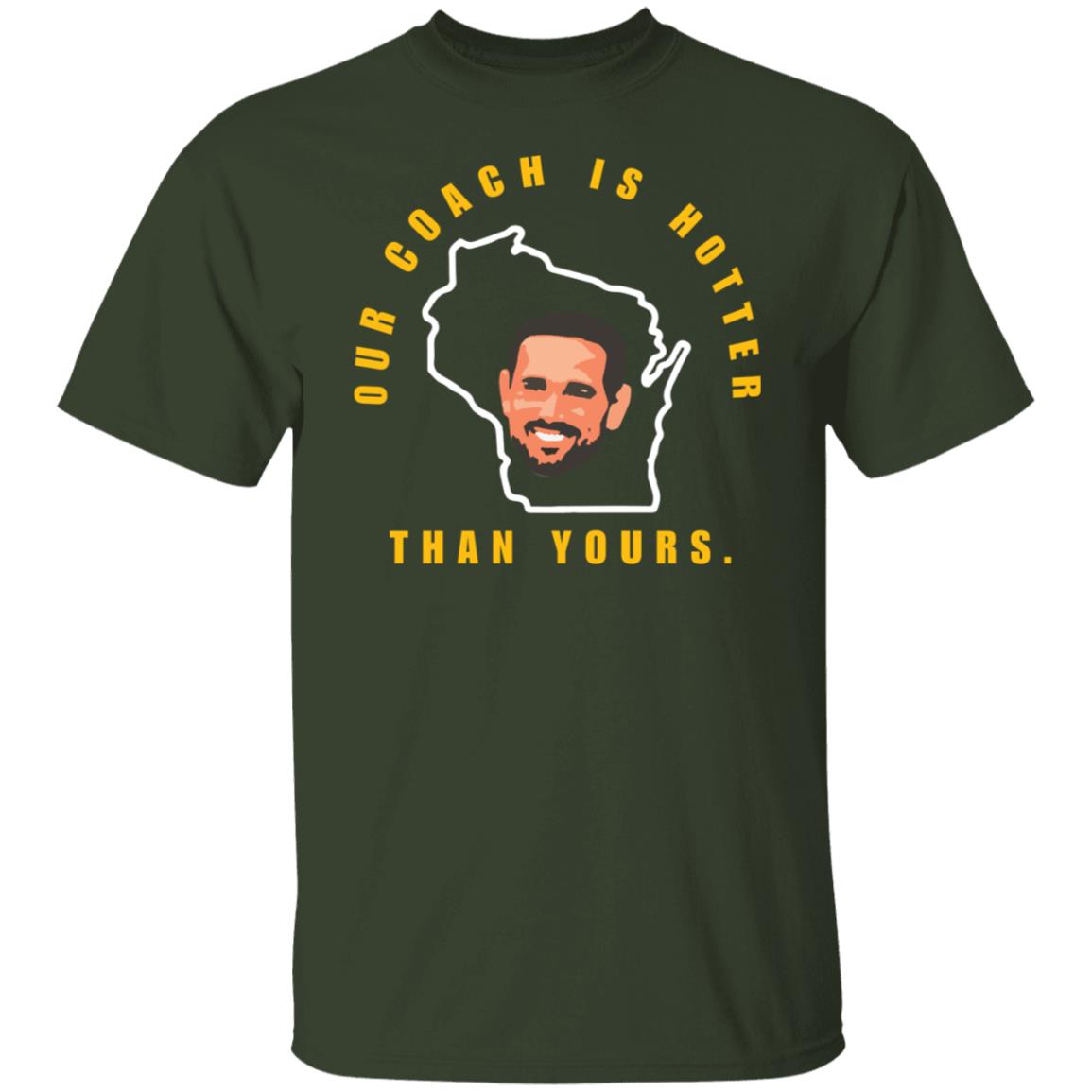 Aaron Our coach is hotter than yours shirt Aaron Our coach is hotter than yours shirt
