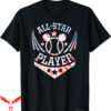 All Star T-Shirt Disney Mickey Mouse Baseball Player Sports
