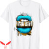 Aqua 5s T-Shirt Blue And Green Lips With Money Retro