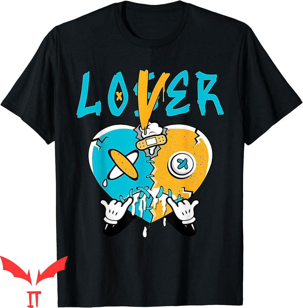 Aqua 5s T-Shirt Loser Lover Drip Heart Retro Matching Aqua 5s T-Shirt Loser Lover Drip Heart Retro Matching