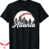 Atlanta Braves Vintage T-Shirt Baseball Skyline Cityscape