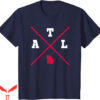 Atlanta Braves Vintage T-Shirt Classic Georgia State Outline