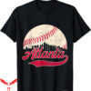 Atlanta Braves Vintage T-Shirt Distressed Skyline