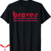 Atlanta Braves Vintage T-Shirt Retro Three Stripe Weathered