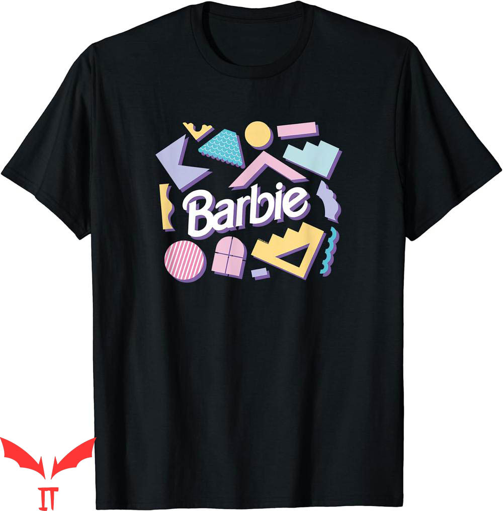 Barbie T-Shirt Logo Pastel Shapes Barbie T-Shirt Logo Pastel Shapes