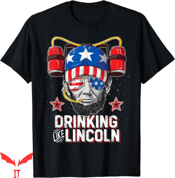 Ben Drankin T-Shirt Like Lincoln Abraham Merica
