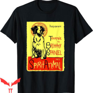Bird Dog T-Shirt Cute Brittany Spaniel Dog Art Brittany
