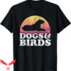 Bird Dog T-Shirt Dogs And Birds Animal Silhouette Tee