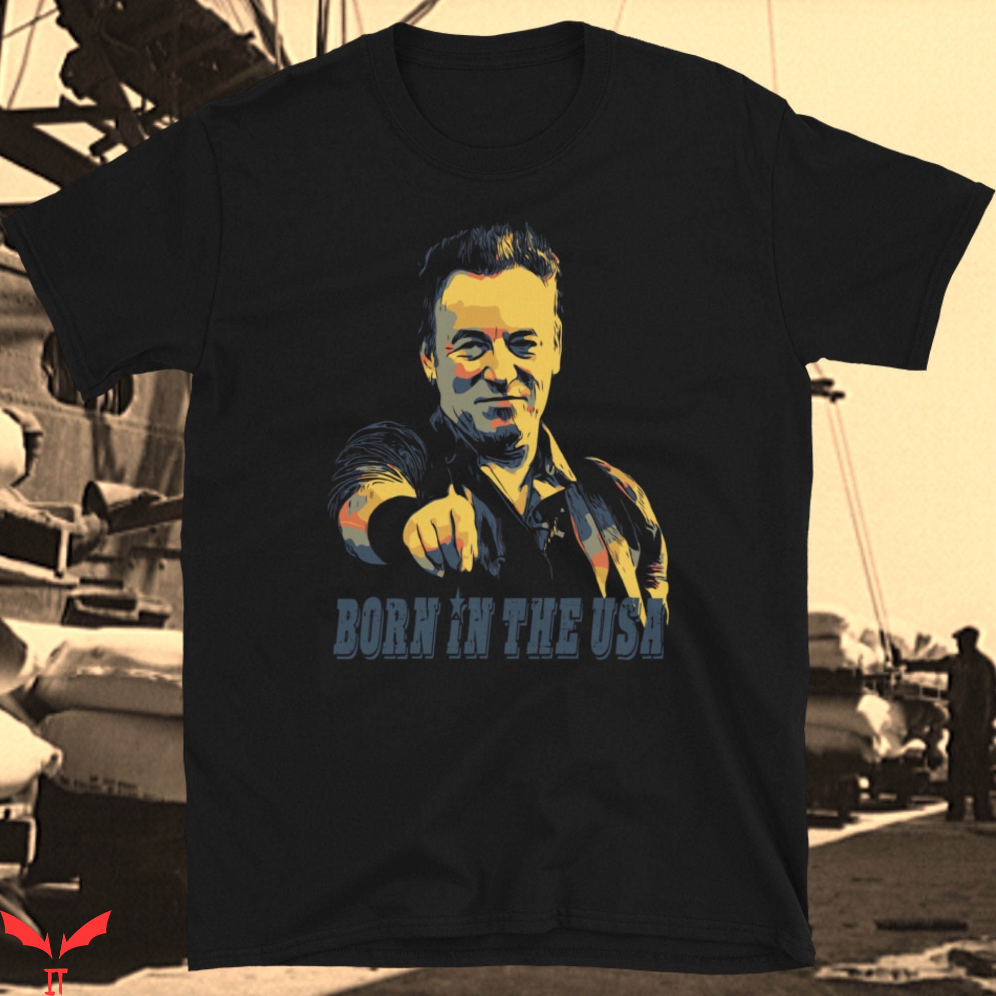 Bruce Springsteen T-Shirt Born In The USA Song Cover Singer Bruce Springsteen T-Shirt Born In The USA Song Cover Singer