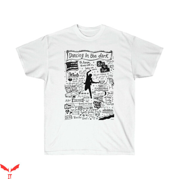 Bruce Springsteen T-Shirt Lyrics Artwork Fan Song Cover
