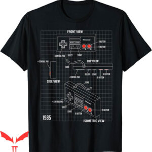 Bush Band T-Shirt Nintendo Controller Part Schematic Graphic