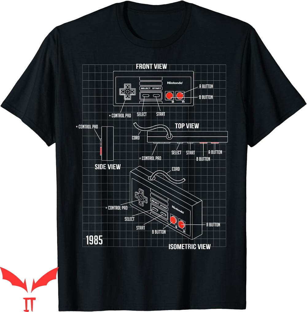 Bush Band T-Shirt Nintendo Controller Part Schematic Graphic Bush Band T-Shirt Nintendo Controller Part Schematic Graphic