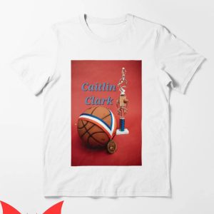 Caitlin Clark T-Shirt Gold Medal With Cup Basketball Star