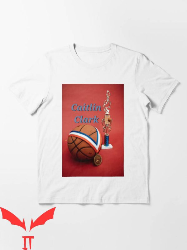 Caitlin Clark T-Shirt Gold Medal With Cup Basketball Star